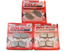 Brake Pads Front & Rear For Kawasaki ZX-6R (ZX 600 G1/G2/J1/J2) 1998-2001