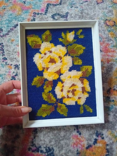 Vintage embroidered floral - vintage,