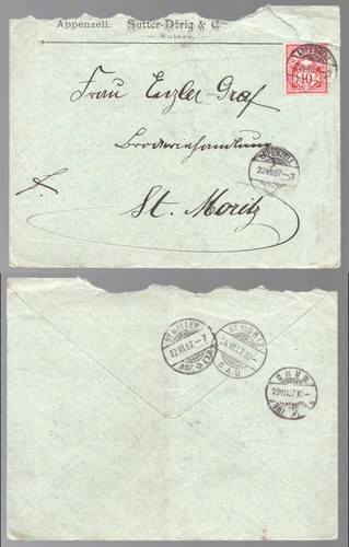 Switzerland 1887 appenzell - switzerland,