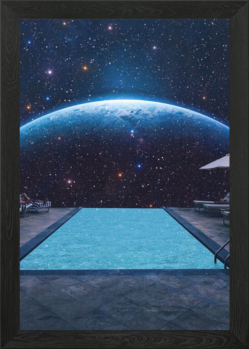Infinity pool framed - infinity, wall