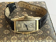 Bulova Director Art Deco Curve Tank Watch Gents Gold Filled 1930s- Swiss Mvmt
