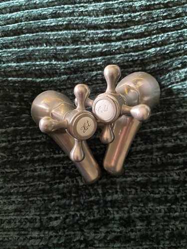 Vintage wash basin taps - vintage, pair