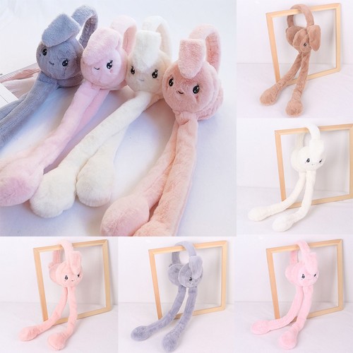 Cute plush bunny earmuffs - cute,