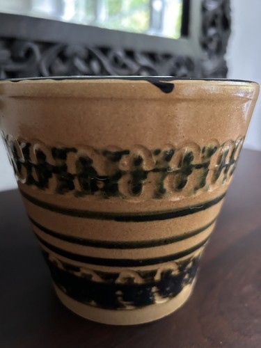 Vintage retro pottery planter - vintage,