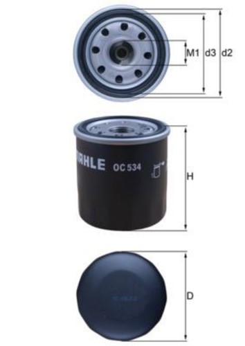 Mahle oil filter for toyota - filter,