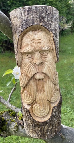 Stunning green man log - stunning,