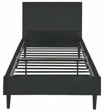 Skylar Single Bed Frame - Black with Memory Foam mattress
