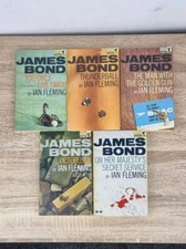 james bond 007 books Set Of 5 First Edition Ian Fleming Books 1960s