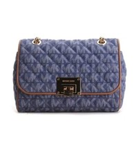 Michael Kors Sloan shoulder Convertible Chain Strap Crossbody Denim bag RRP£237
