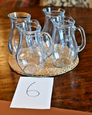 4 x 1 litre glass water jugs