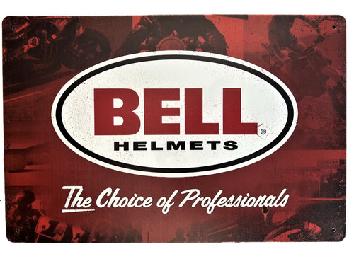 Bell helmet tin sign victory - helmet,