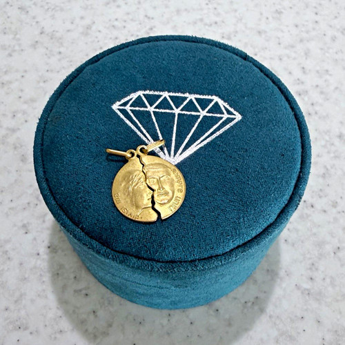 9ct yellow gold broken heart - 9ct,