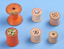 Vintage Wooden Cotton Reels