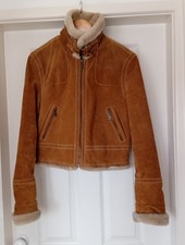 Wilsons Designer Real Suede Leather Cropped Jacket