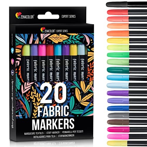 Zenacolor fabric markers - 20,