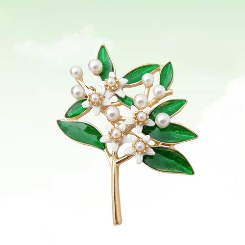 Gardenia flower brooch alloy - gardenia,