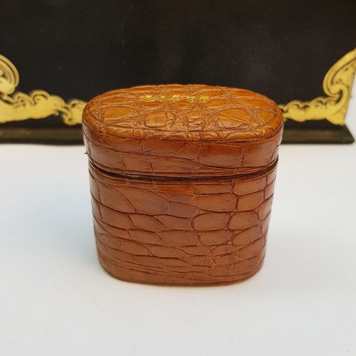 Croc leather clad travellers - croc,