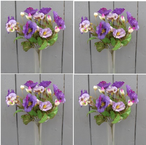 Artificial 26cm pansy - x,