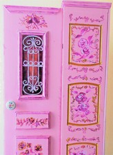 Storage Cabinet Handpainted