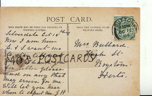 Genealogy postcard bullard - postcard,