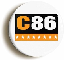 C86 NME RETRO BADGE BUTTON PIN