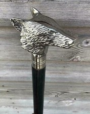 Classic Style Silver Wolf Head
