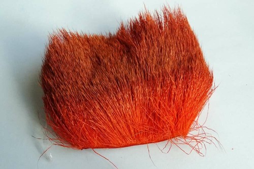 5x7cm orange deer skin fly - deer,