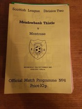 81/82 Meadowbank Thistle vs