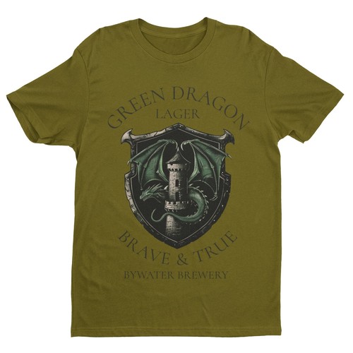 Green dragon lager - green, t