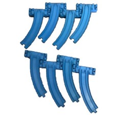TOMY Blue Track Risers x 8 (A x 4, B x 4) Thomas The Tank Engine Trackmaster.
