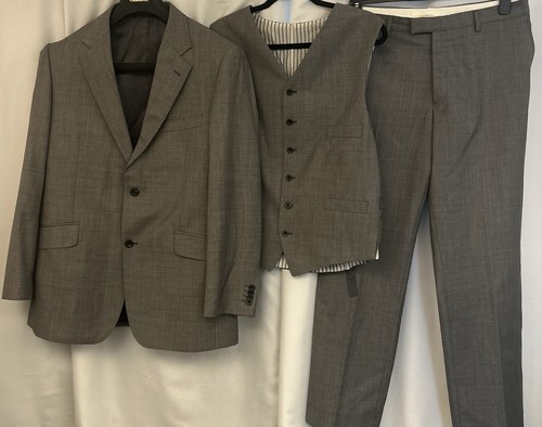 Lewin piece suit men grey - 3,