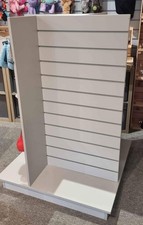 H Style White Slatwall Gondola