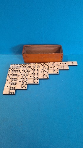 Antique bone and ebony - antique,