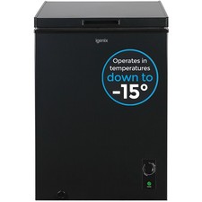 Igenix IG100B 99 Litre Freestanding Chest Freezer - Black 36922