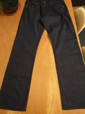Reiss Livingstone indigo straight leg denim jeans navy cotton trousers bnwot 