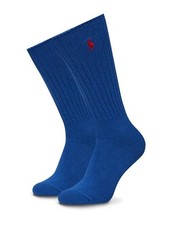 POLO RALPH LAUREN RL Mens Mid Blue Classic Crew Socks One Size UK 6-11 EU 40-46