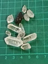 Herkimer Diamonds Including a Black Phantom Natural Unpolished