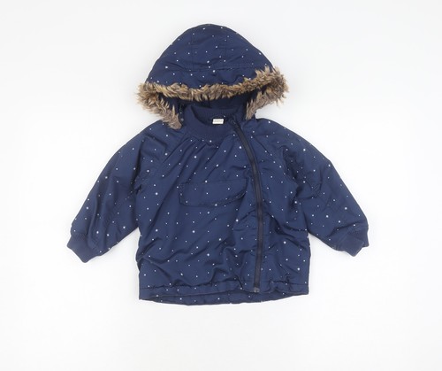Girls blue puffer jacket - h&m,