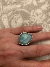 Monica Vinader silver and turquoise shell Siren Nugget 