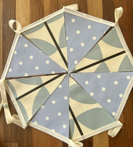 Handmade oilcloth bunting - handmade,