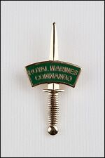 ROYAL MARINES COMMANDO GOLD DAGGER AND PATCH LAPEL PIN OR WALKING STICK MOUNT