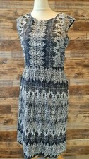 Debenhams Black White Paisley