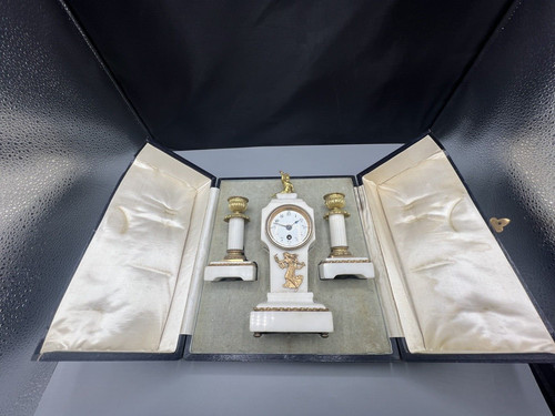 Antique french miniature clock - french,