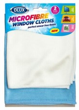 2 MICROFIBRE CLOTH FOR GLASS MIRROR WINDOW LENSES LCD TV LAPTOPS PHONE CAR CLEAN