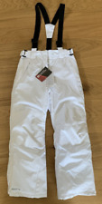 NEW Mountain Warehouse Kids Ski Trousers Salopettes Falcon White ALL SIZES