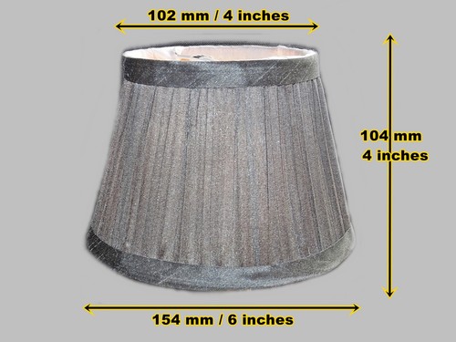 Candle size pleated lampshades - pleated,