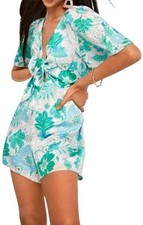 New Look Floral Satin Playsuit