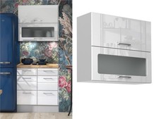 Kitchen glass wall cabinet - kitchen,
