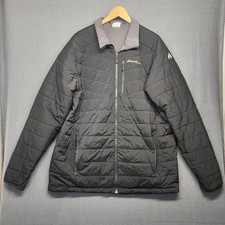 Eddie Bauer Mens XL Tall Coat Jacket First Ascent Reversible Quilted Outdoor 