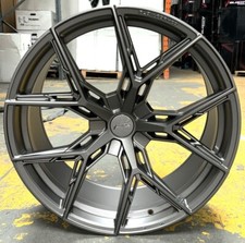 21" Audi RS6 C7 & C8 Velocity VF6 Flow Formed Matt Grey 10.5j Alloys X4
